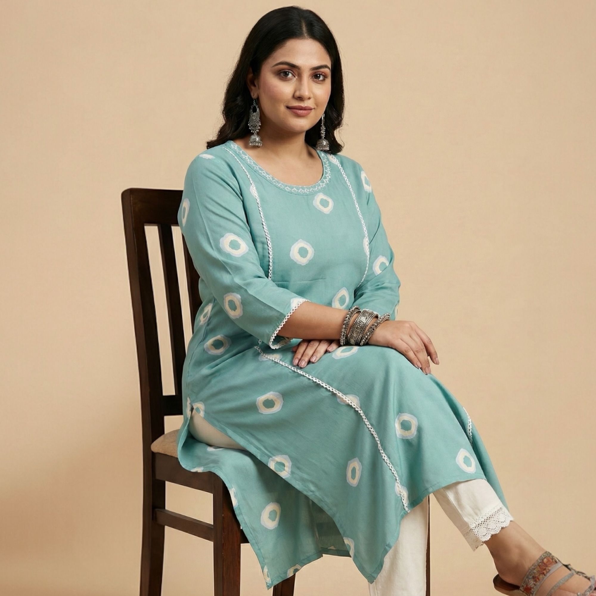 kamlini vastra Women Solid, Printed, Embroidered Viscose Rayon Straight Kurta-picture-11