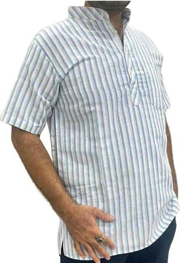 great ind fashion Men Striped Khadi Cotton A-line Kurta-picture-26