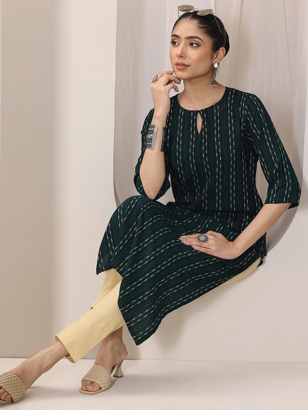 libas Printed Viscose Rayon Straight Kurta for Women-picture-13