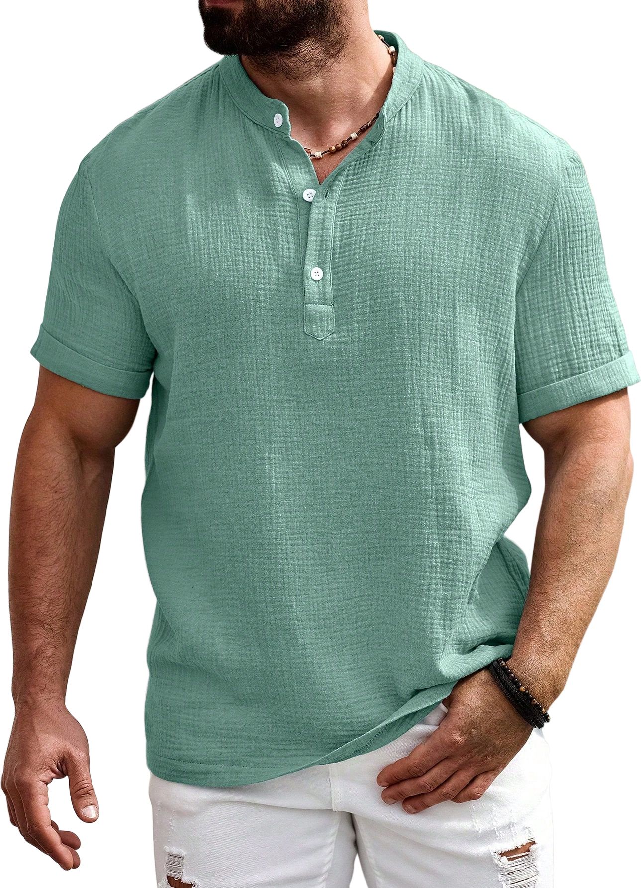 shopyclick Self Design Cotton Blend Straight Kurta for Men-picture-37