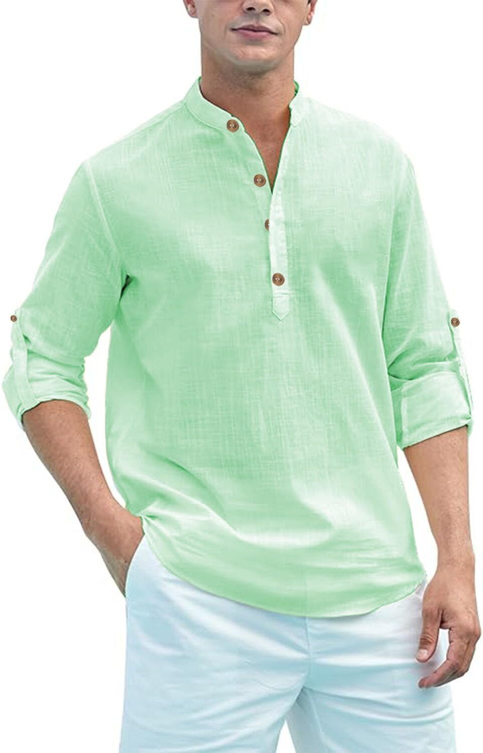 Solid Pure Cotton Straight Kurta for Men-image-49