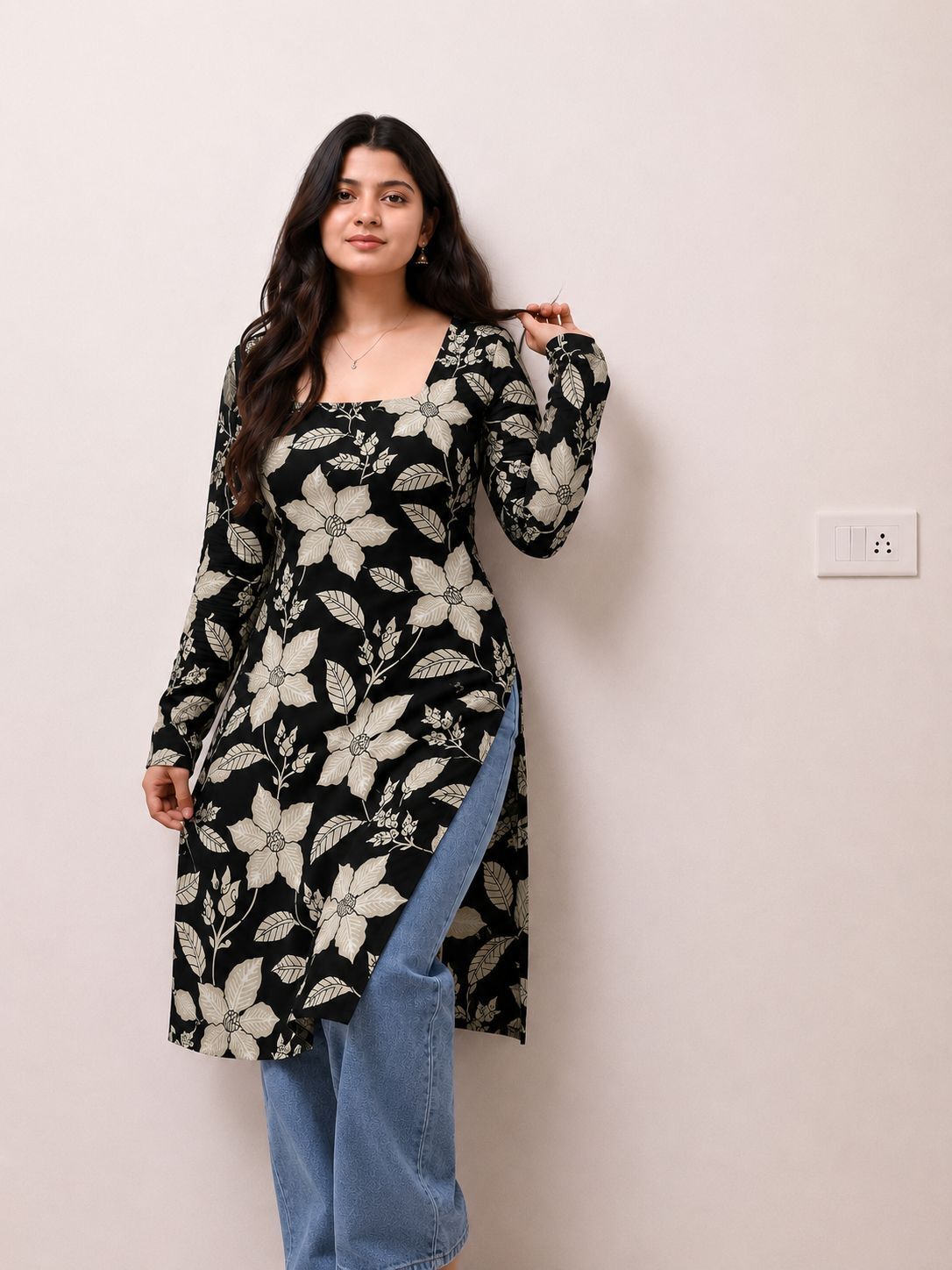 shivanshkirti Printed Viscose Rayon Straight Kurta for Women-picture-13