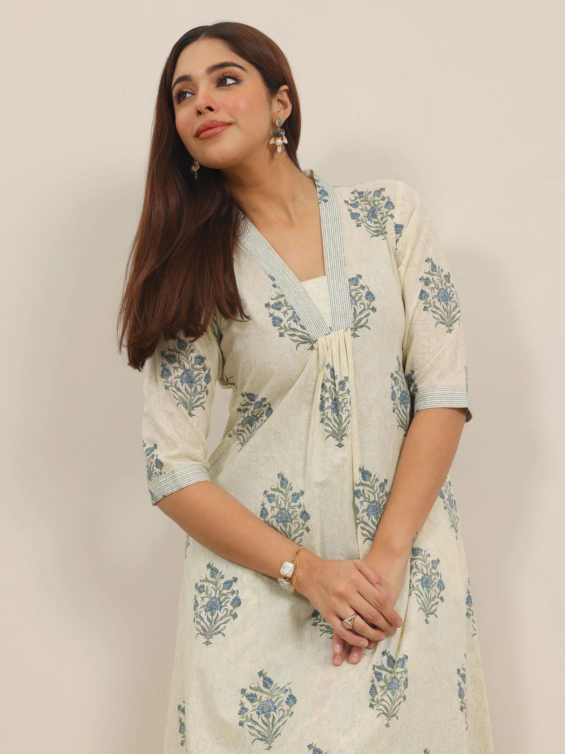 Printed Pure Cotton Straight Kurta for Women-image-15