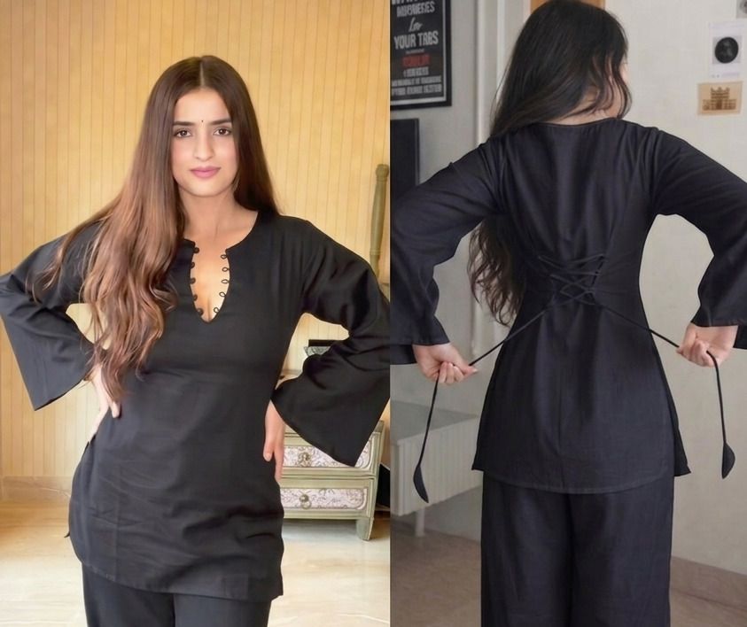 a fashion fab creation Solid Cotton Rayon Straight Kurta for Women-picture-17