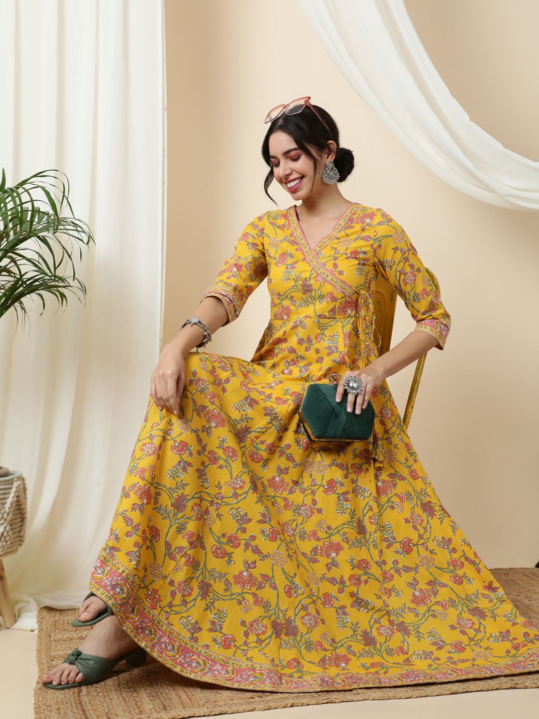sa rasa Women Printed Pure Cotton Anarkali Kurta-picture-20