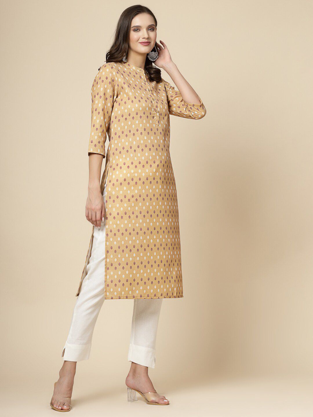 all about you x fwd Printed Polyester Straight Kurta for Women-picture-33