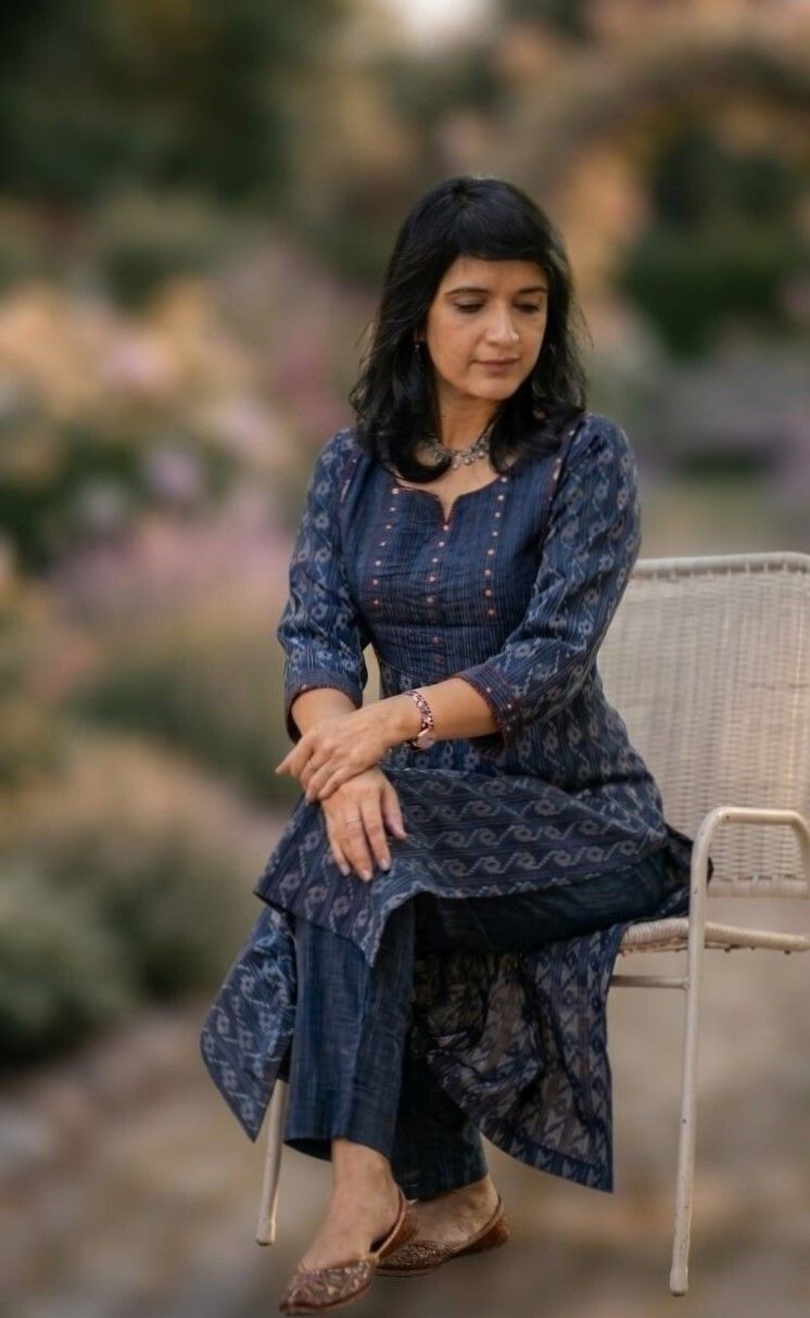 fem fashions Women Embroidered Khadi Cotton A-line Kurta-picture-32