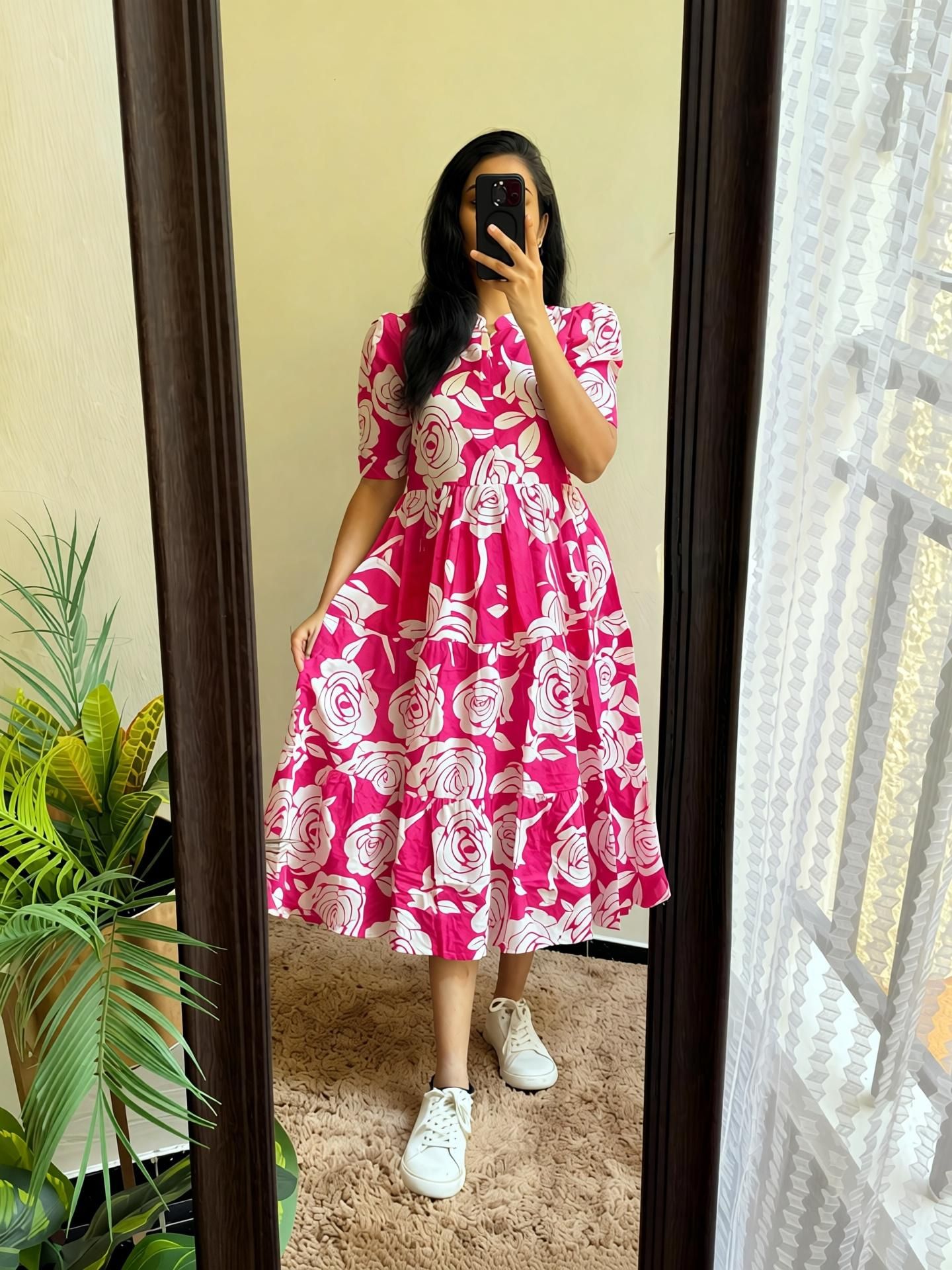 Women Floral Print Viscose Rayon Anarkali Kurta-image-20