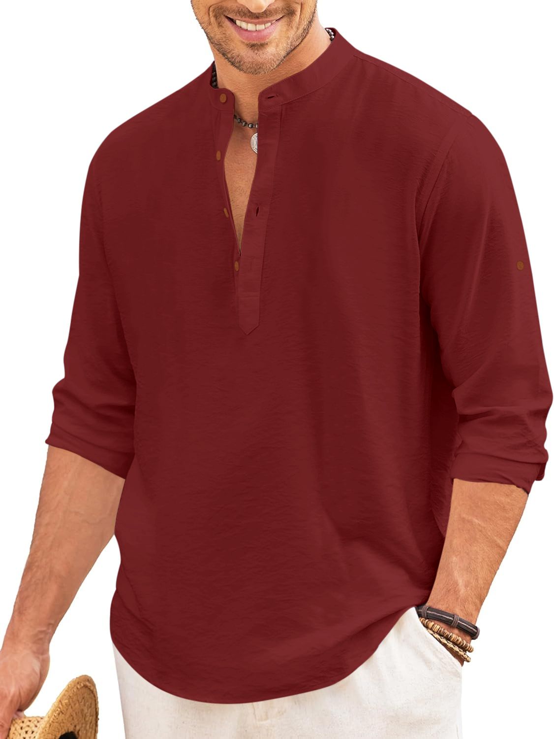 macsivo Solid Cotton Blend Straight Kurta for Men-picture-26