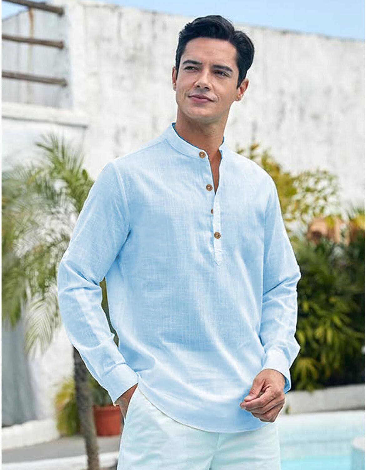 Solid Pure Cotton Straight Kurta for Men-image-29