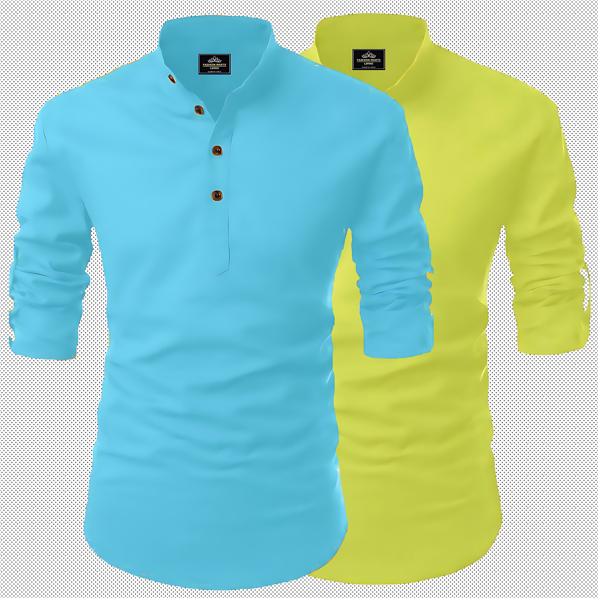 fashion marts Men Solid Cotton Blend Straight Kurta-picture-10