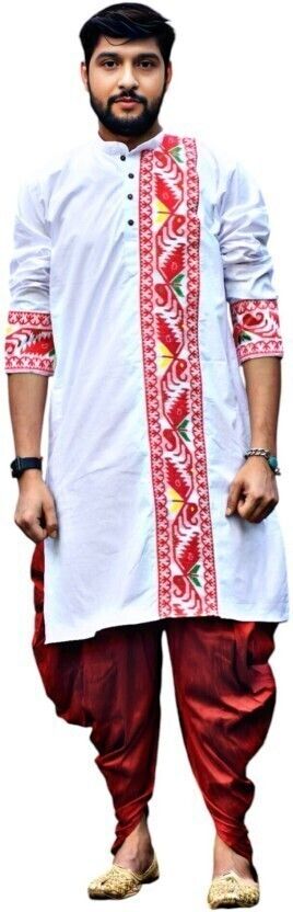 Men Embellished Pure Cotton Ethnic Dress-image-9