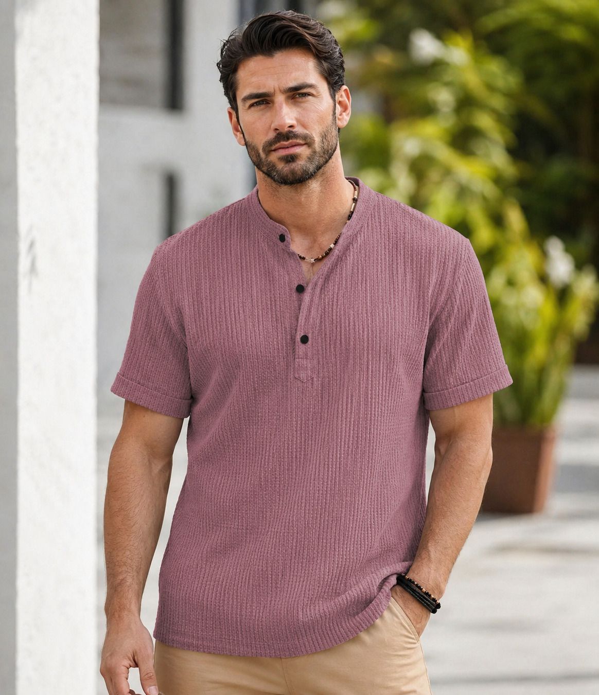 nook Solid Cotton Blend A-line Kurta for Men-picture-34