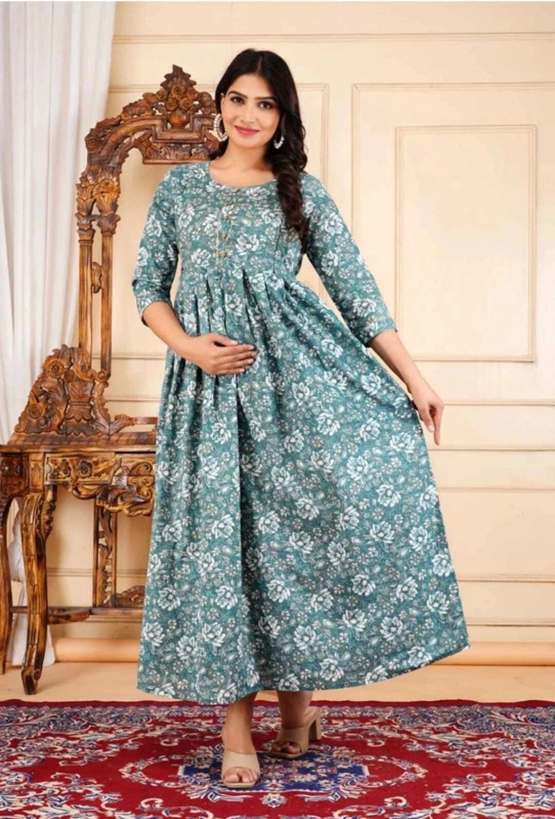Women Printed Pure Cotton Anarkali Kurta-image-39