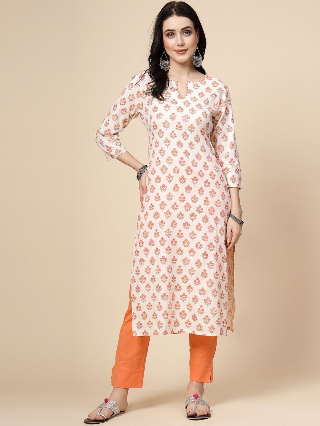 Printed Viscose Rayon Straight Kurta for Women-image-42