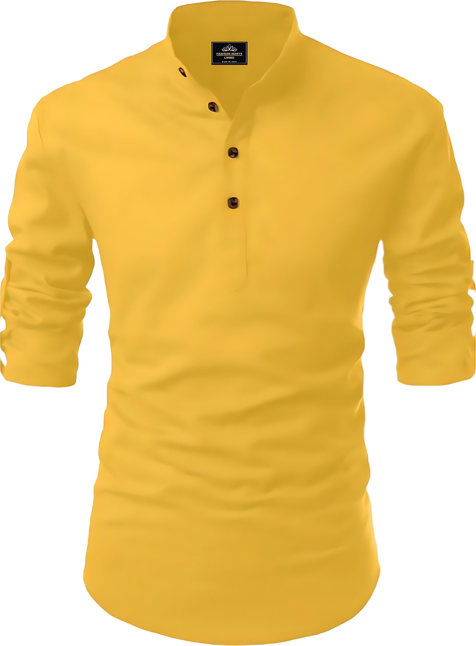 fashion marts Men Solid Cotton Blend Straight Kurta-picture-16