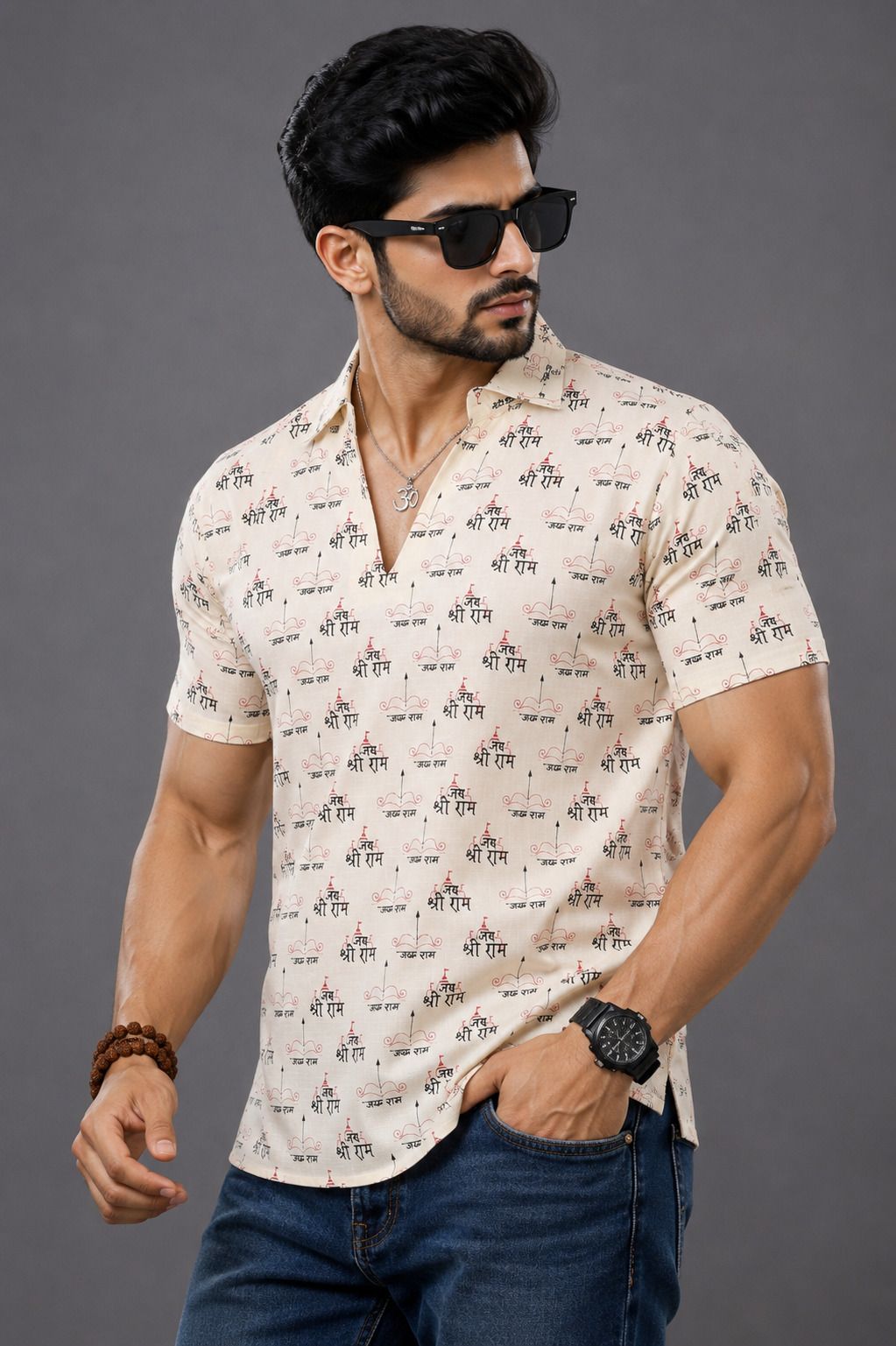 axolotl Printed Cotton Blend Straight Kurta for Men-picture-28