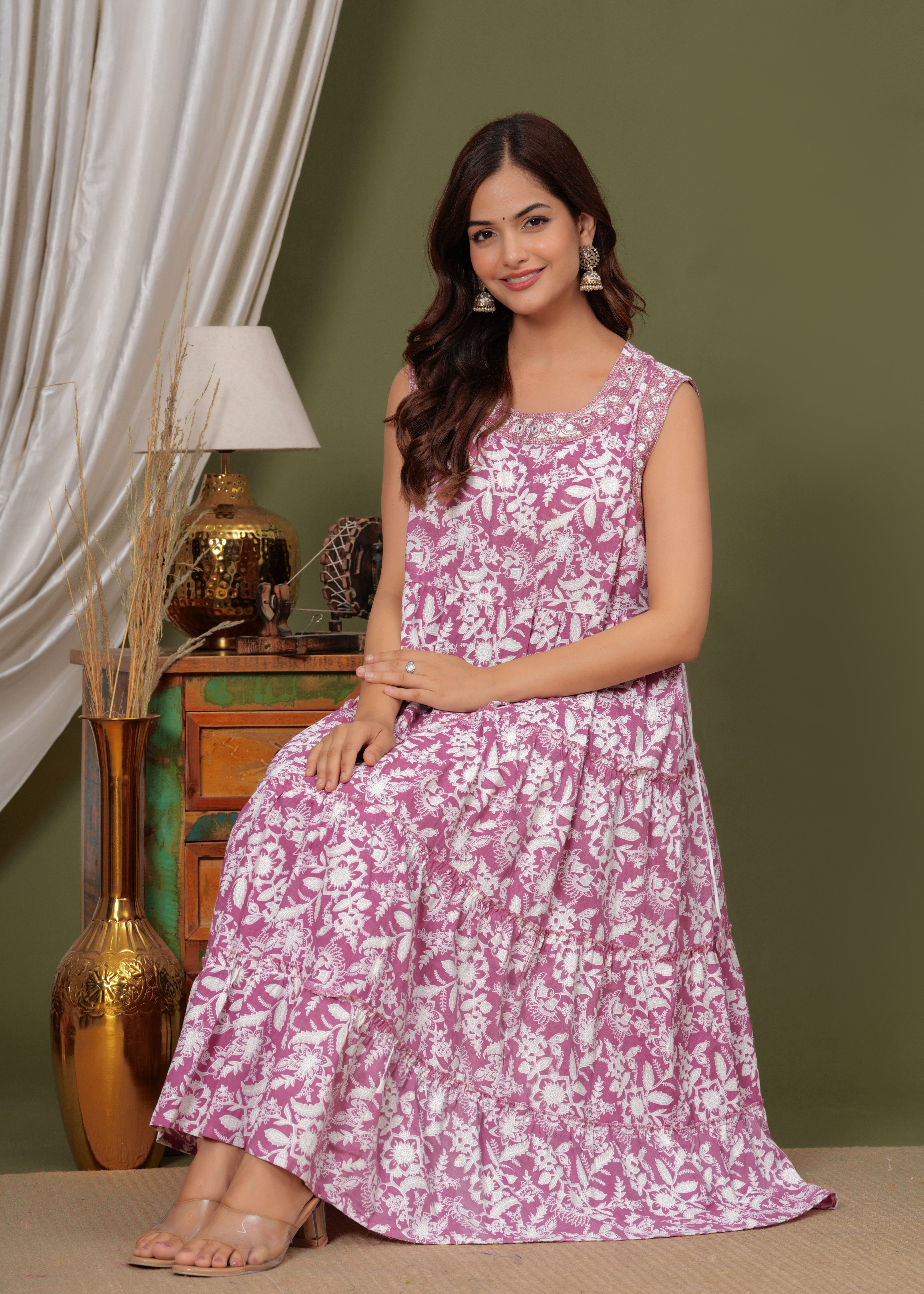jxm Embroidered Viscose Rayon Stitched Anarkali Gown-picture-18