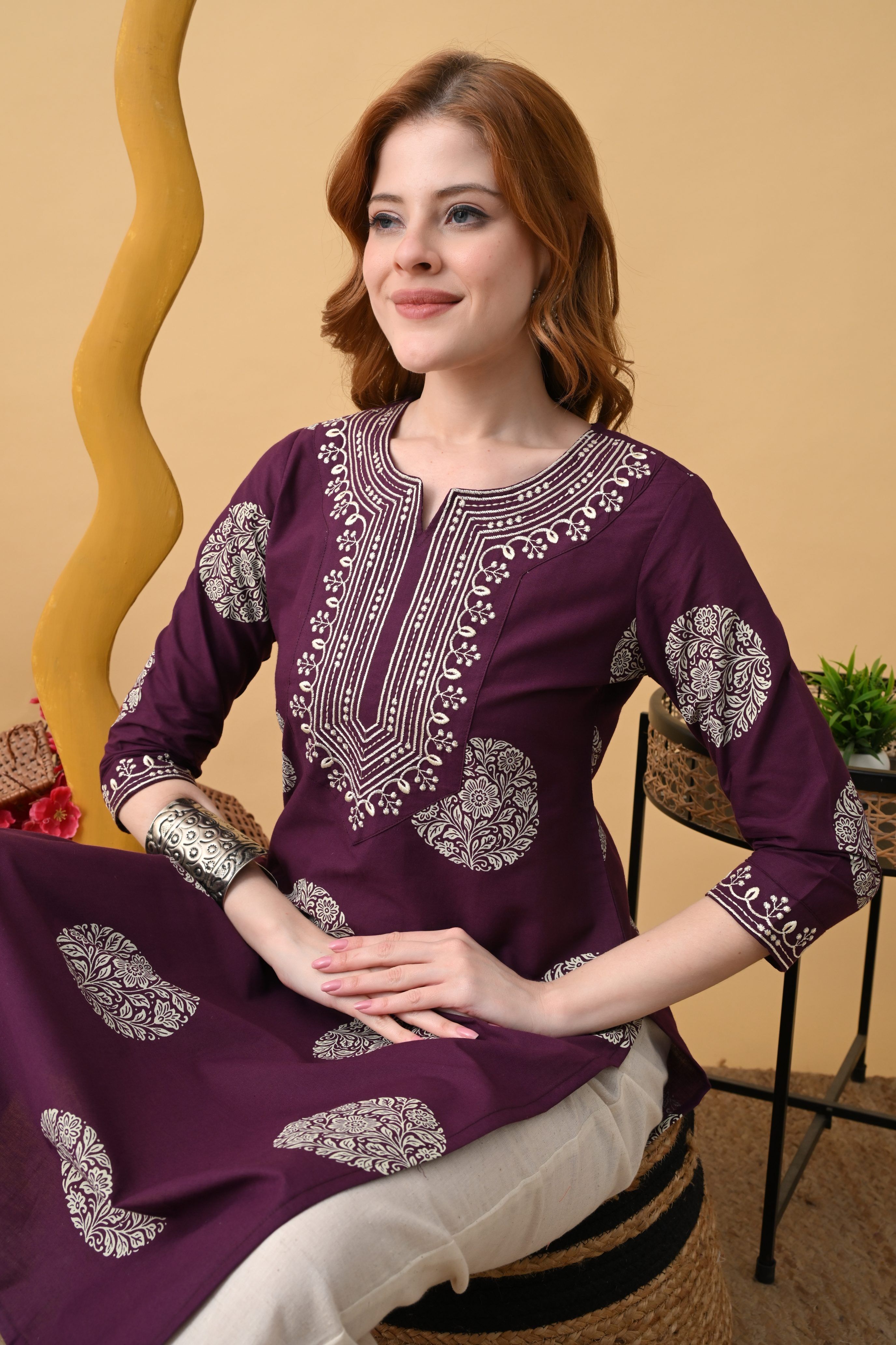 physil Women Embroidered Pure Cotton Straight Kurta-picture-13
