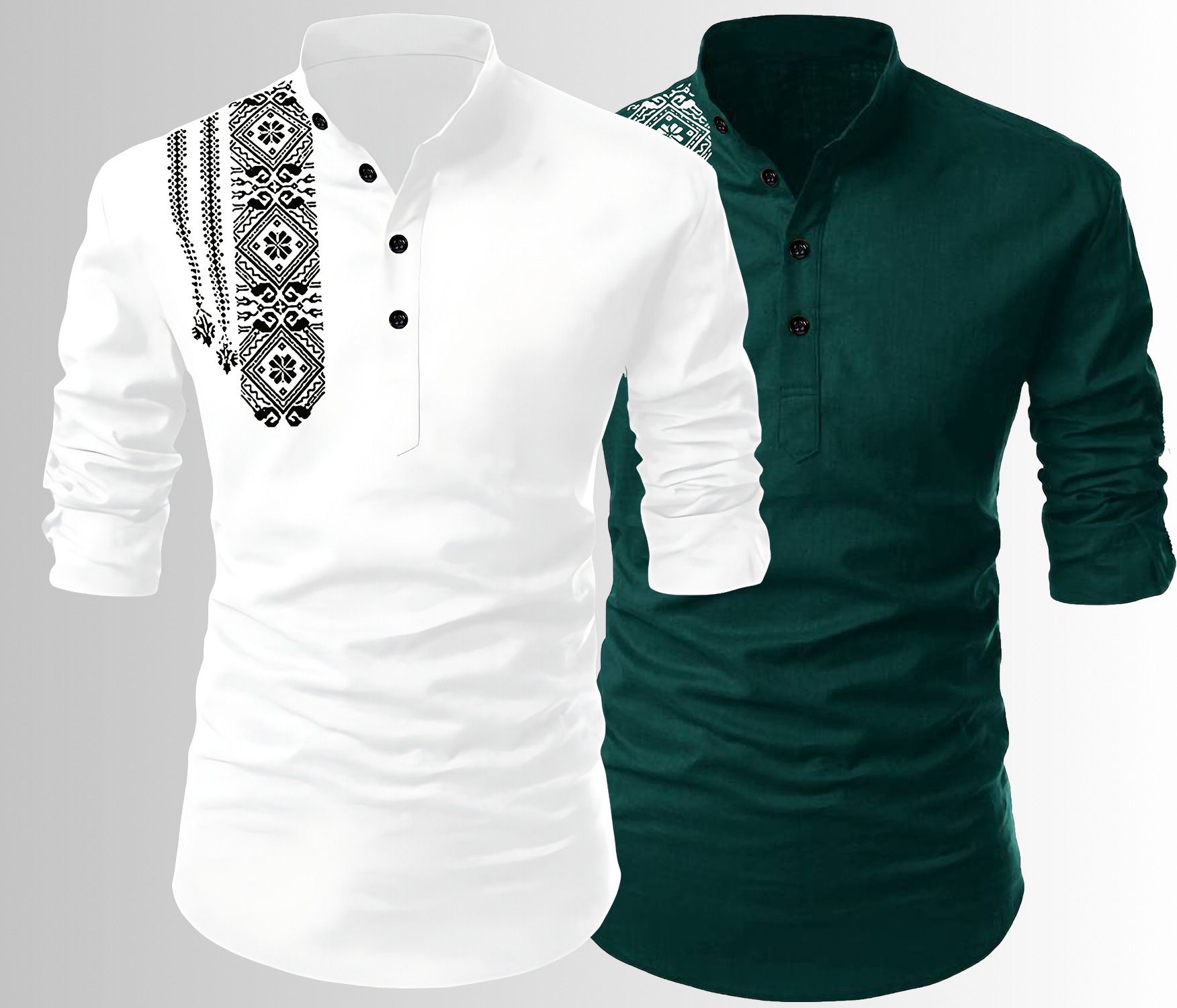 lirmo Printed Cotton Blend Straight Kurta for Men-picture-19