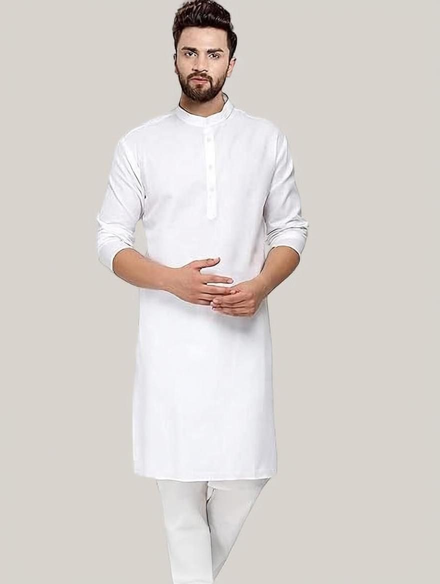 balajiis Men Solid Cotton Blend Straight Kurta-picture-14