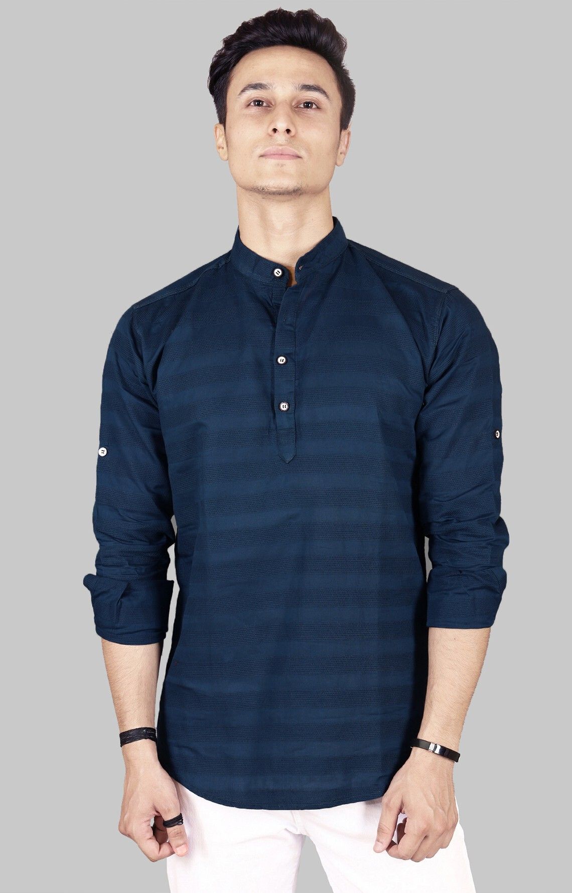 fubar Men Printed Cotton Blend Straight Kurta-picture-15