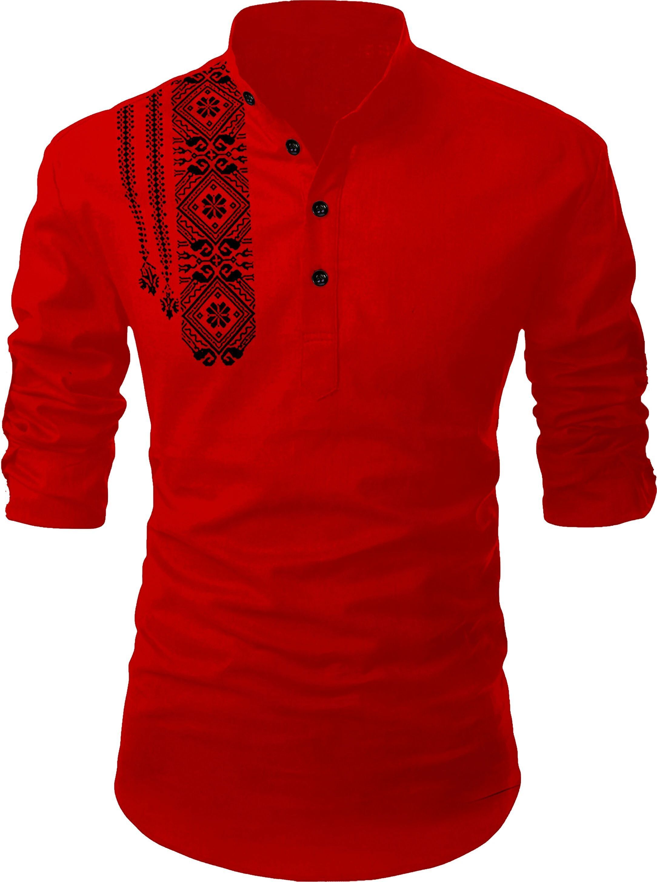 lirmo Printed Cotton Blend Straight Kurta for Men-picture-20
