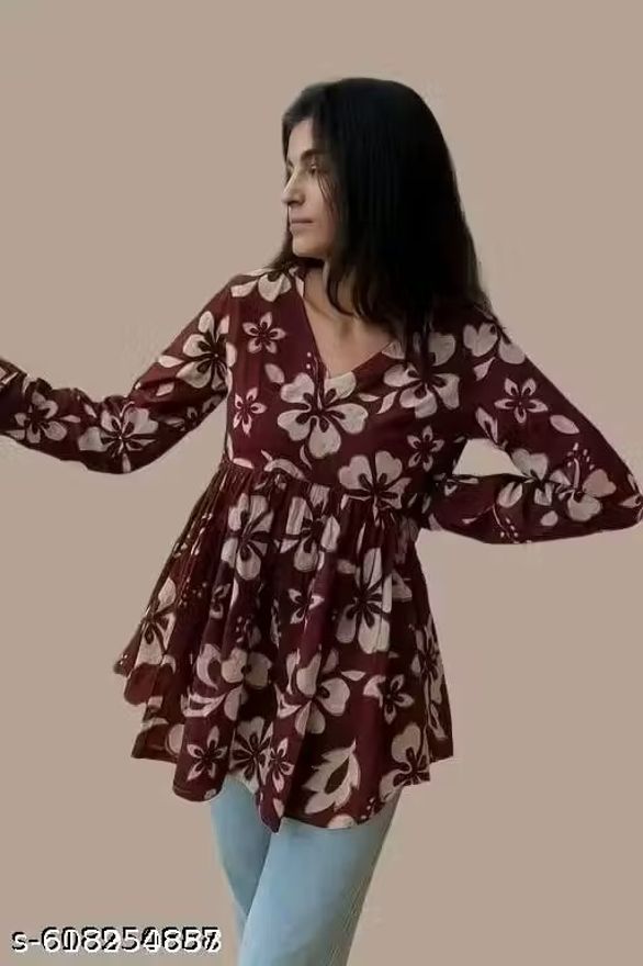 ks fashion Printed, Floral Print Pure Cotton Straight Kurta for Women-picture-26