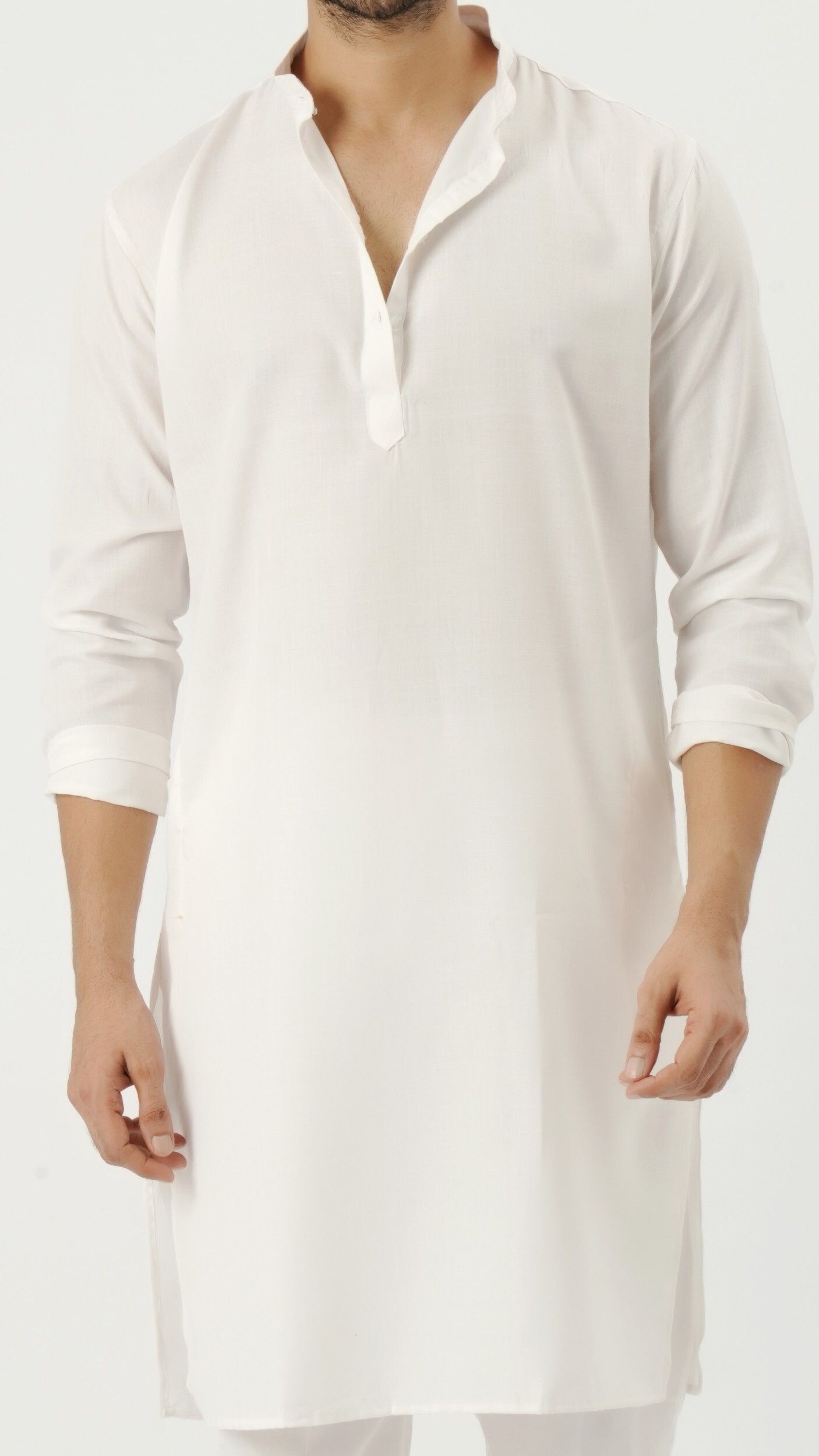 vastram Solid Cotton Blend Straight Kurta for Men-picture-21