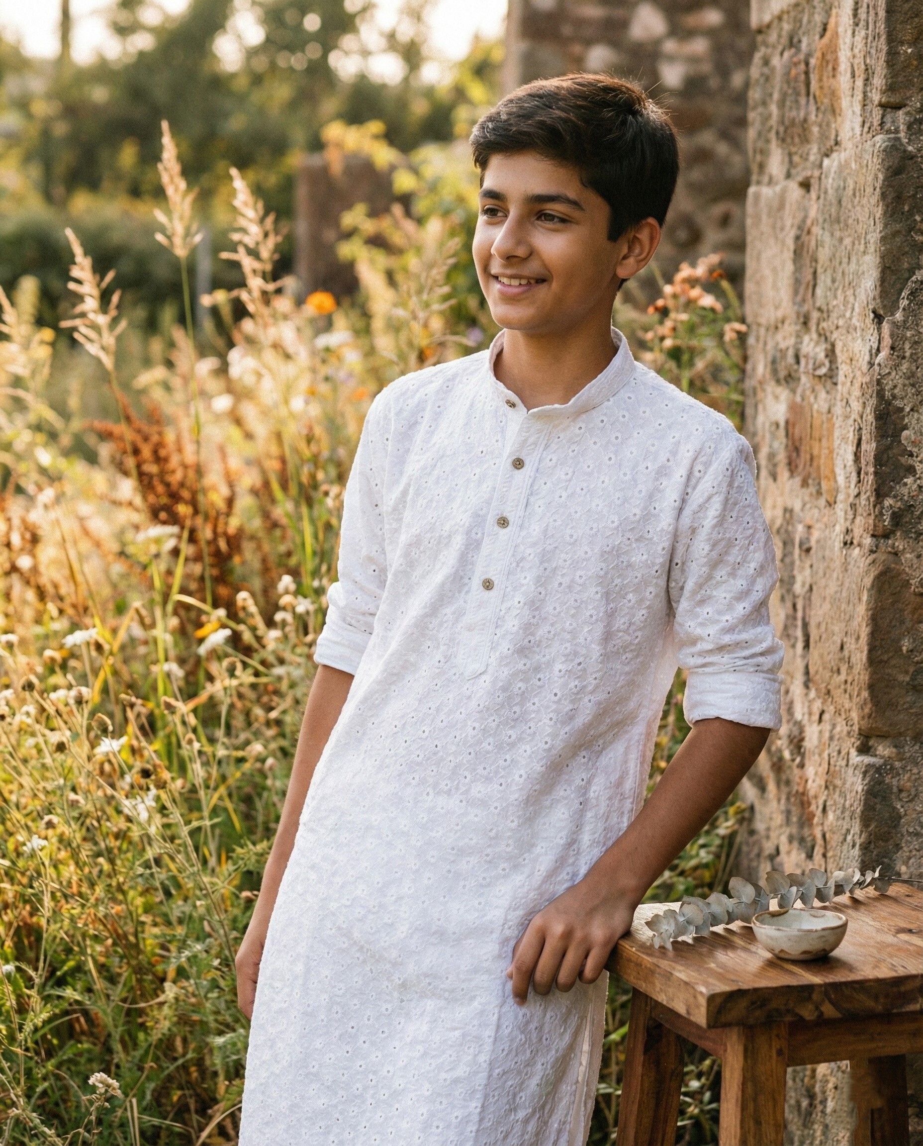 stylekurta Embroidered Cotton Blend Straight Kurta for Men-picture-27