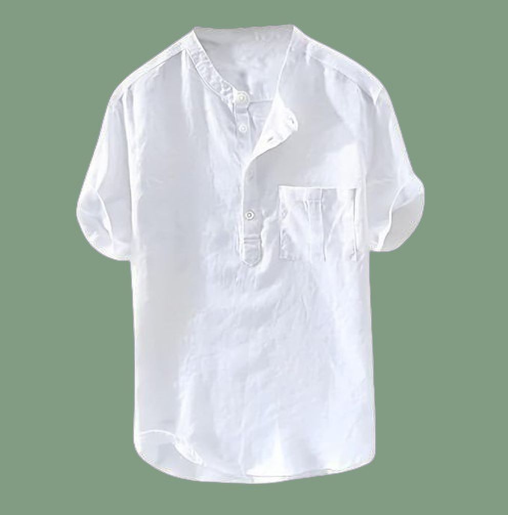 gainell Solid Cotton Blend Straight Kurta for Men-picture-4