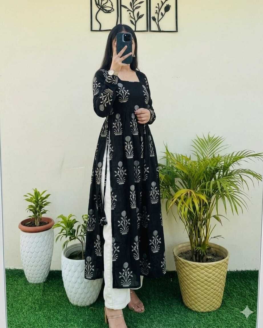 Women Viscose Rayon Ethnic Top Set-image-2