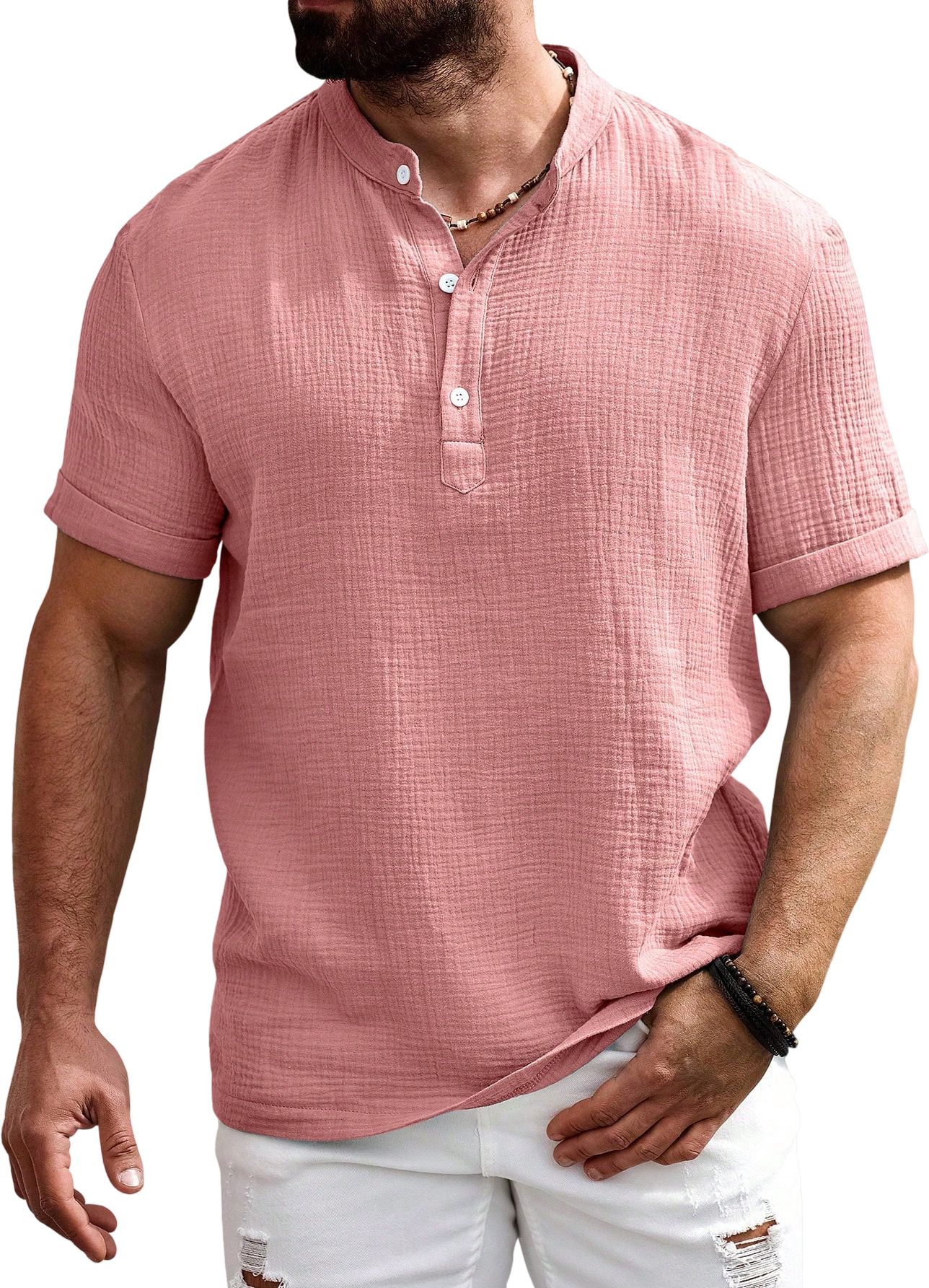 Self Design Cotton Blend Straight Kurta for Men-image-34