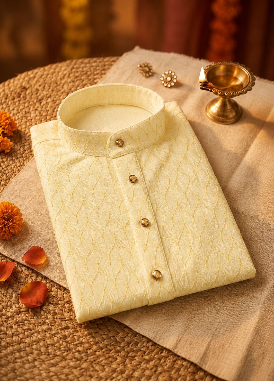 dhasu trendz Men Embroidered, Embellished Viscose Rayon Straight Kurta-picture-7