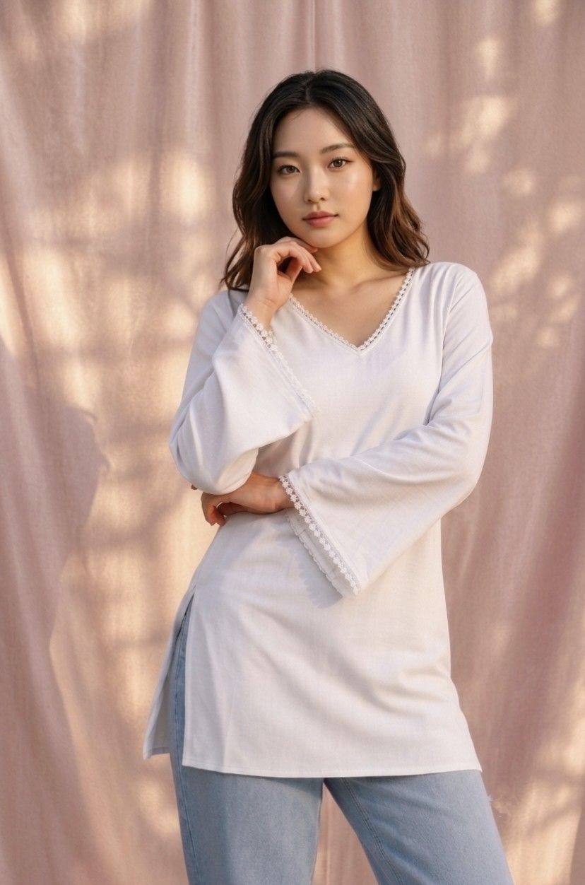 Solid Viscose Rayon Straight Kurta for Women-image-24