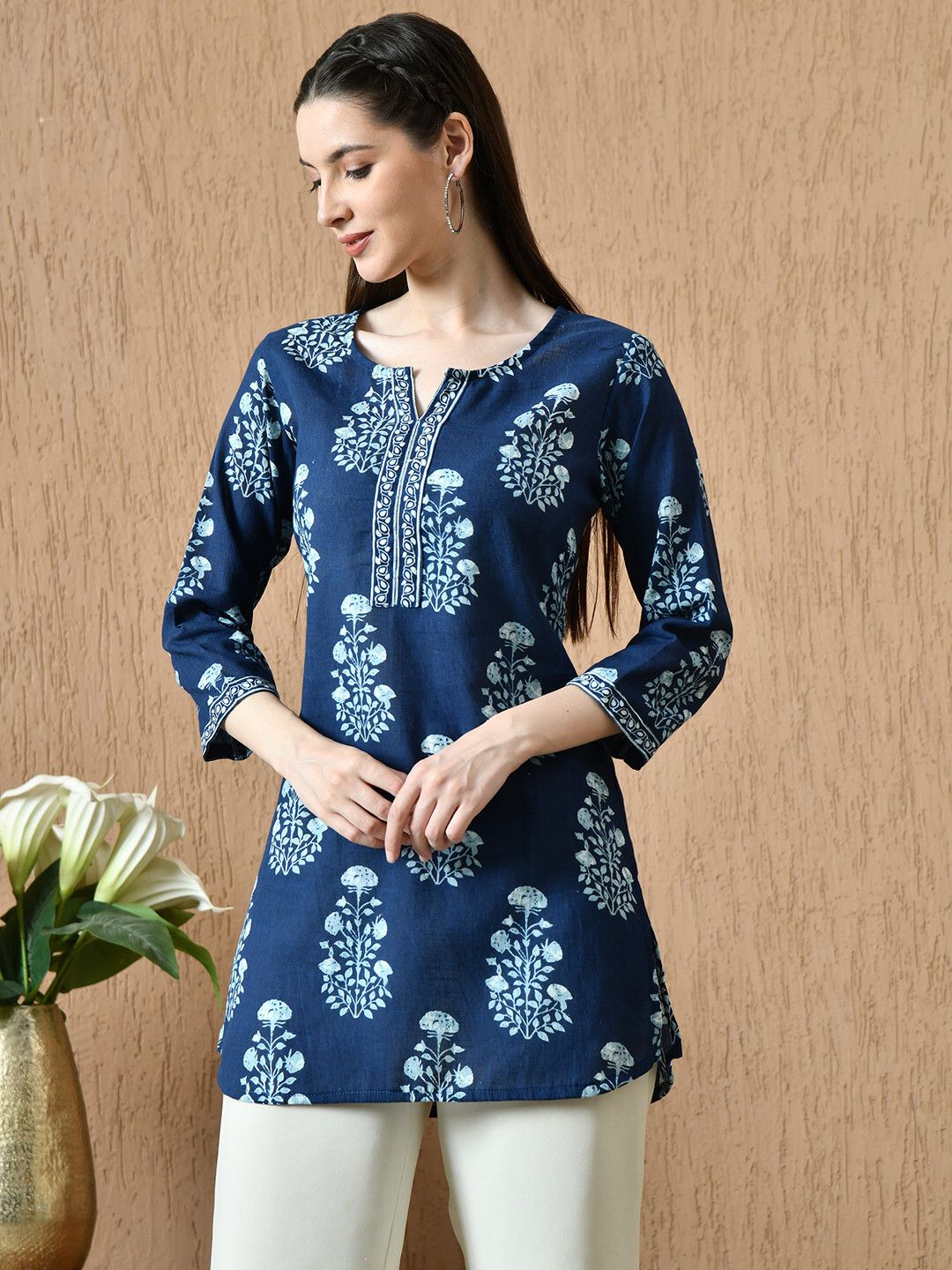 Floral Print Viscose Rayon Straight Kurta for Women-image-47
