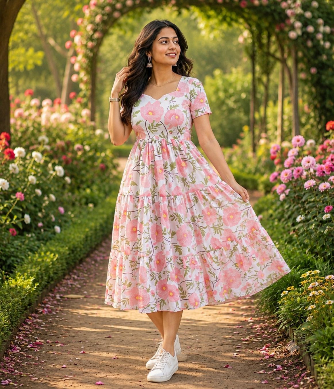 Printed Viscose Rayon Anarkali Kurta for Women-image-45