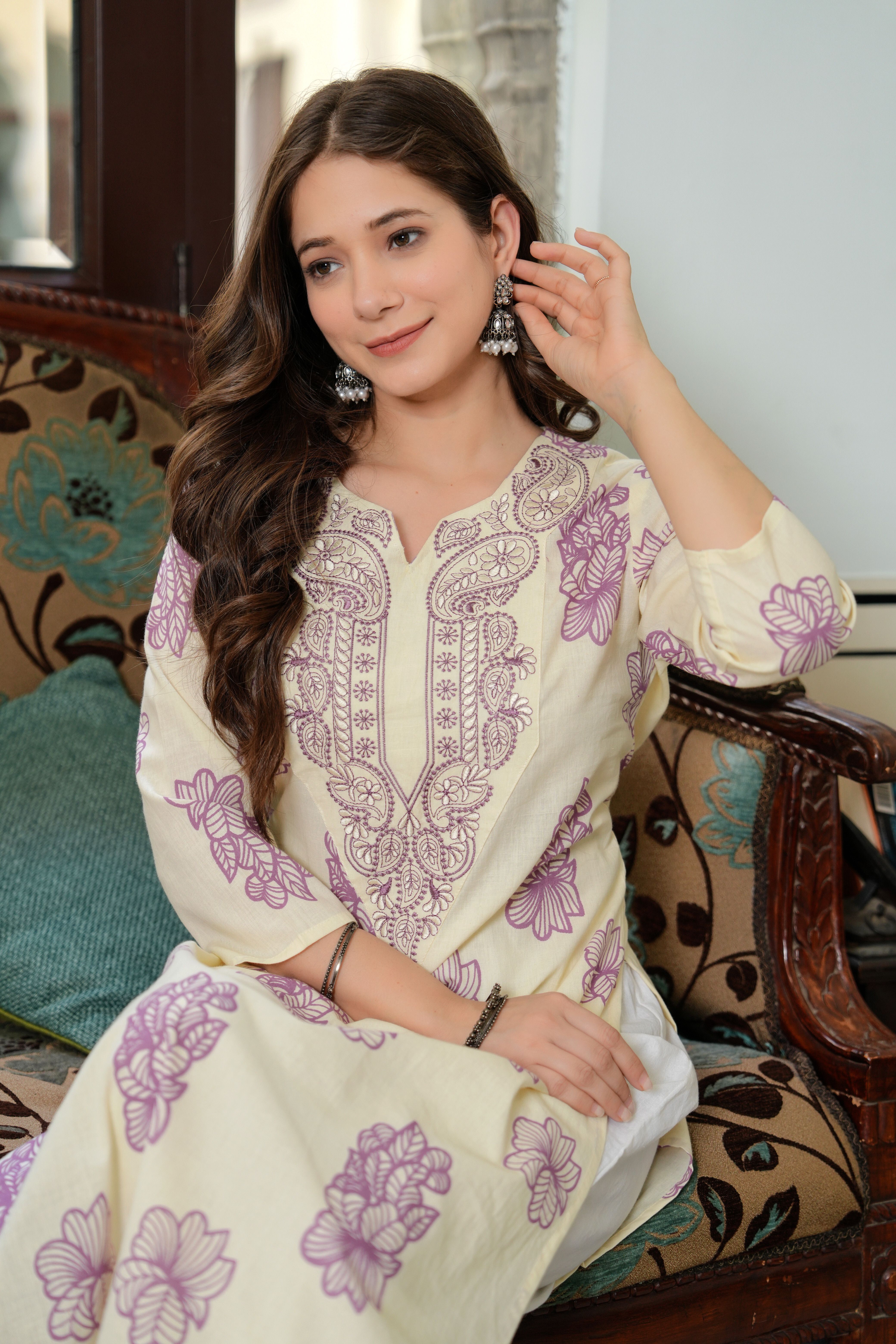 koito Women Printed Pure Cotton Straight Kurta-picture-7