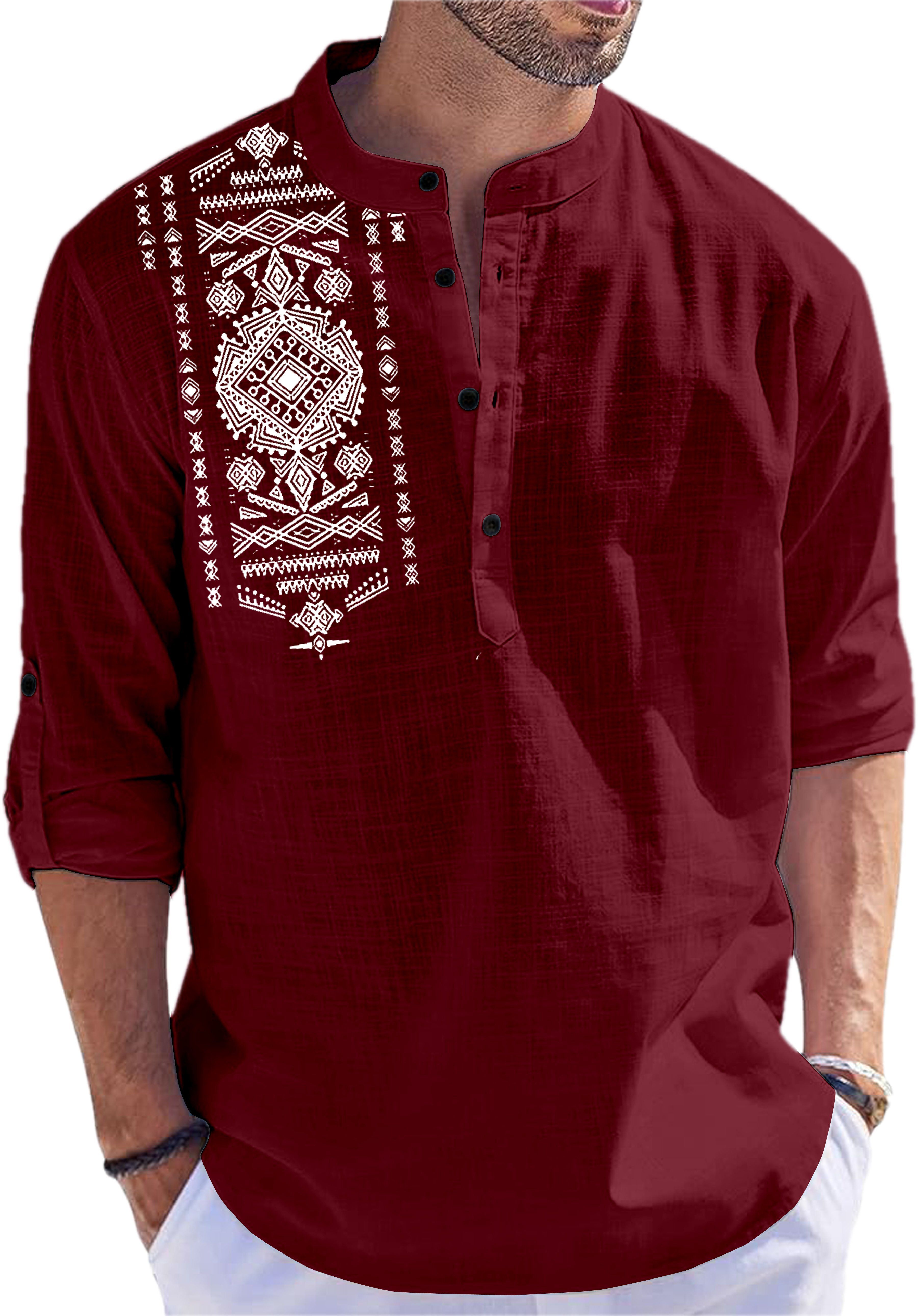 Men Self Design Cotton Blend Straight Kurta-image-48