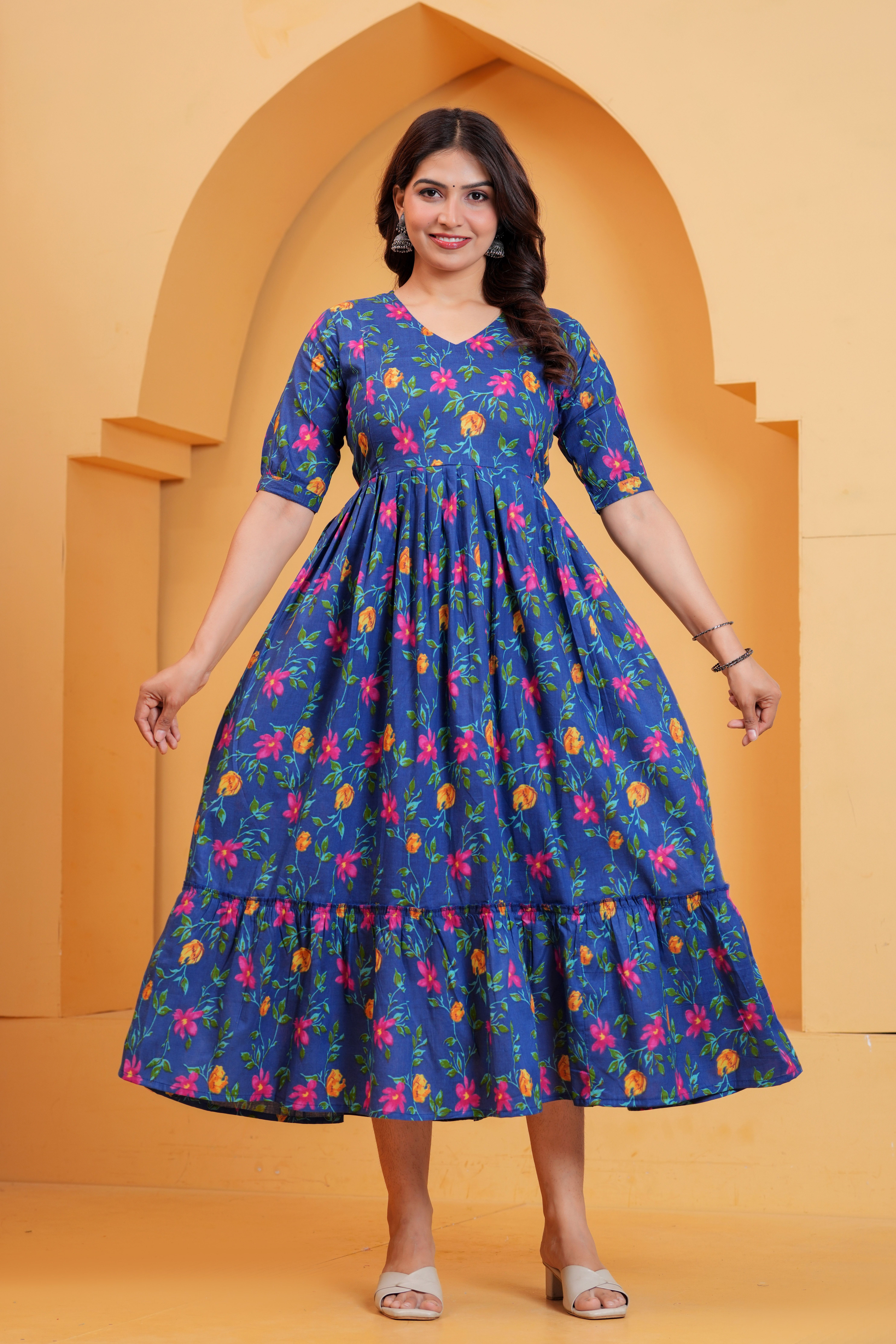 divastri Printed Pure Cotton Stitched Anarkali Gown-picture-23