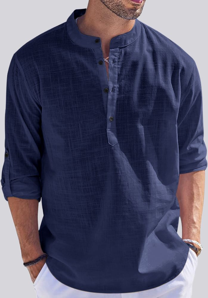 zartha Men Solid Cotton Blend Straight Kurta-picture-27