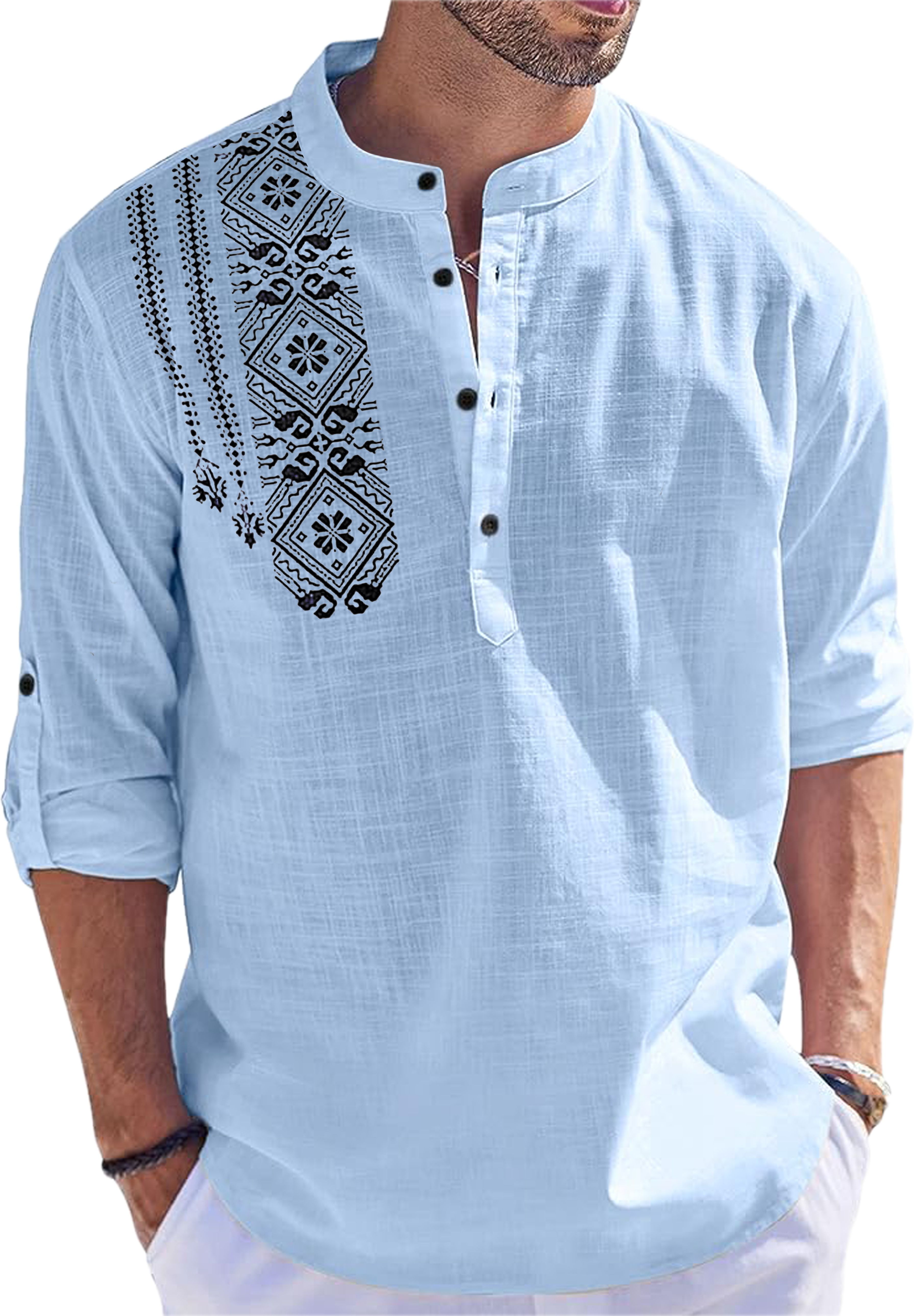 folgen Men Printed Cotton Blend Straight Kurta-picture-23