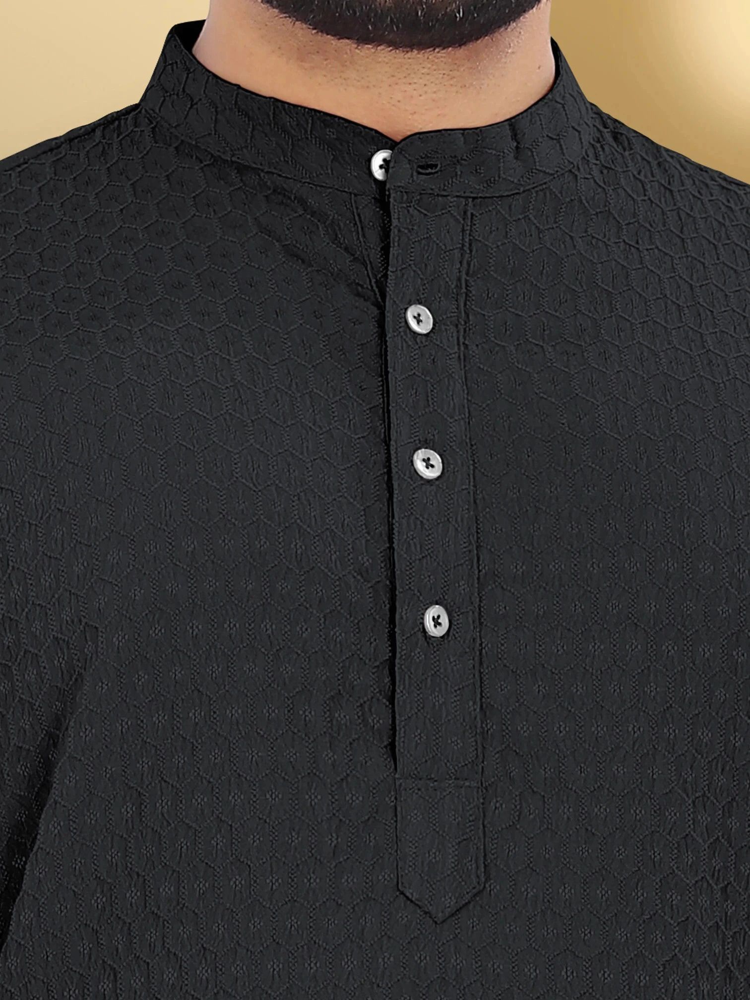 vebnor Men Solid Art Silk Straight Kurta-picture-34