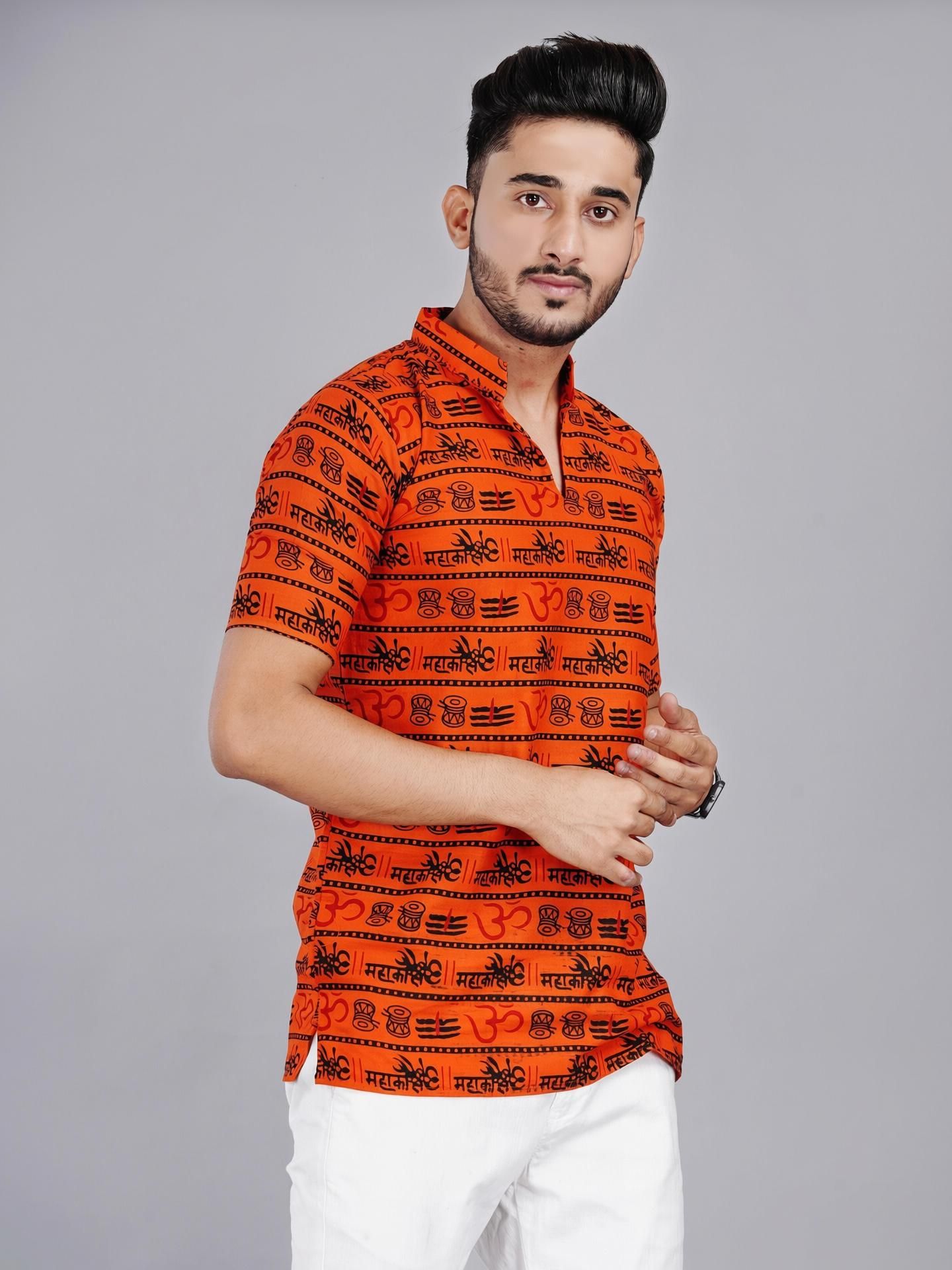 fab kalakriti Printed Cotton Blend Straight Kurta for Men-picture-13