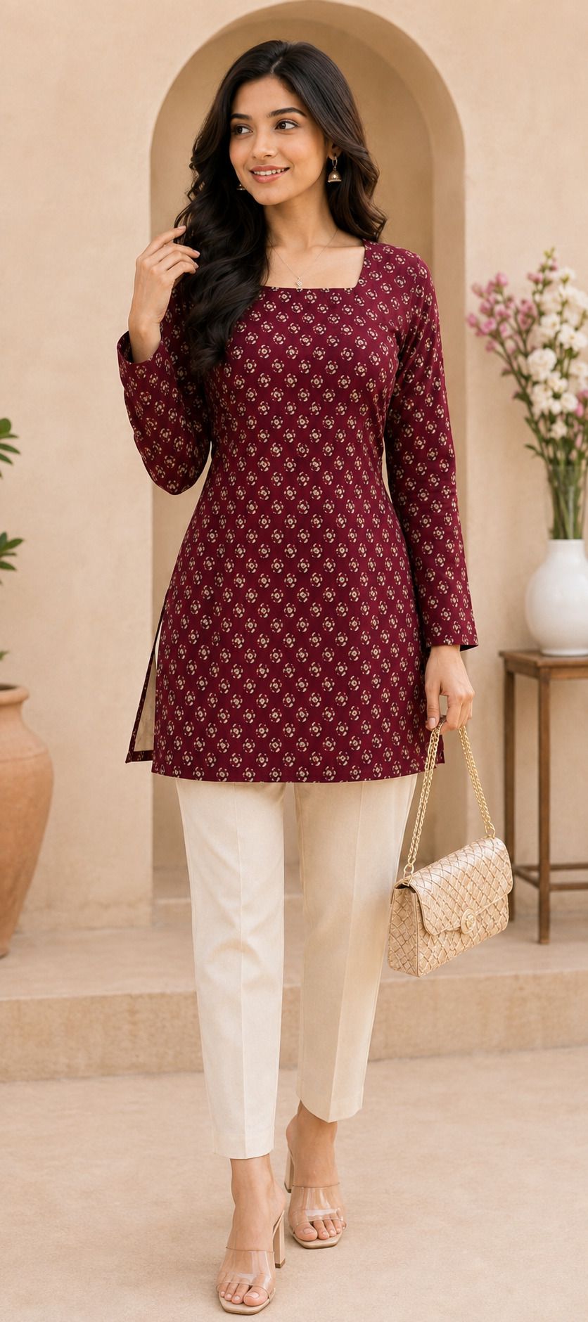 abc Printed, Floral Print Viscose Rayon Straight Kurta for Women-picture-47