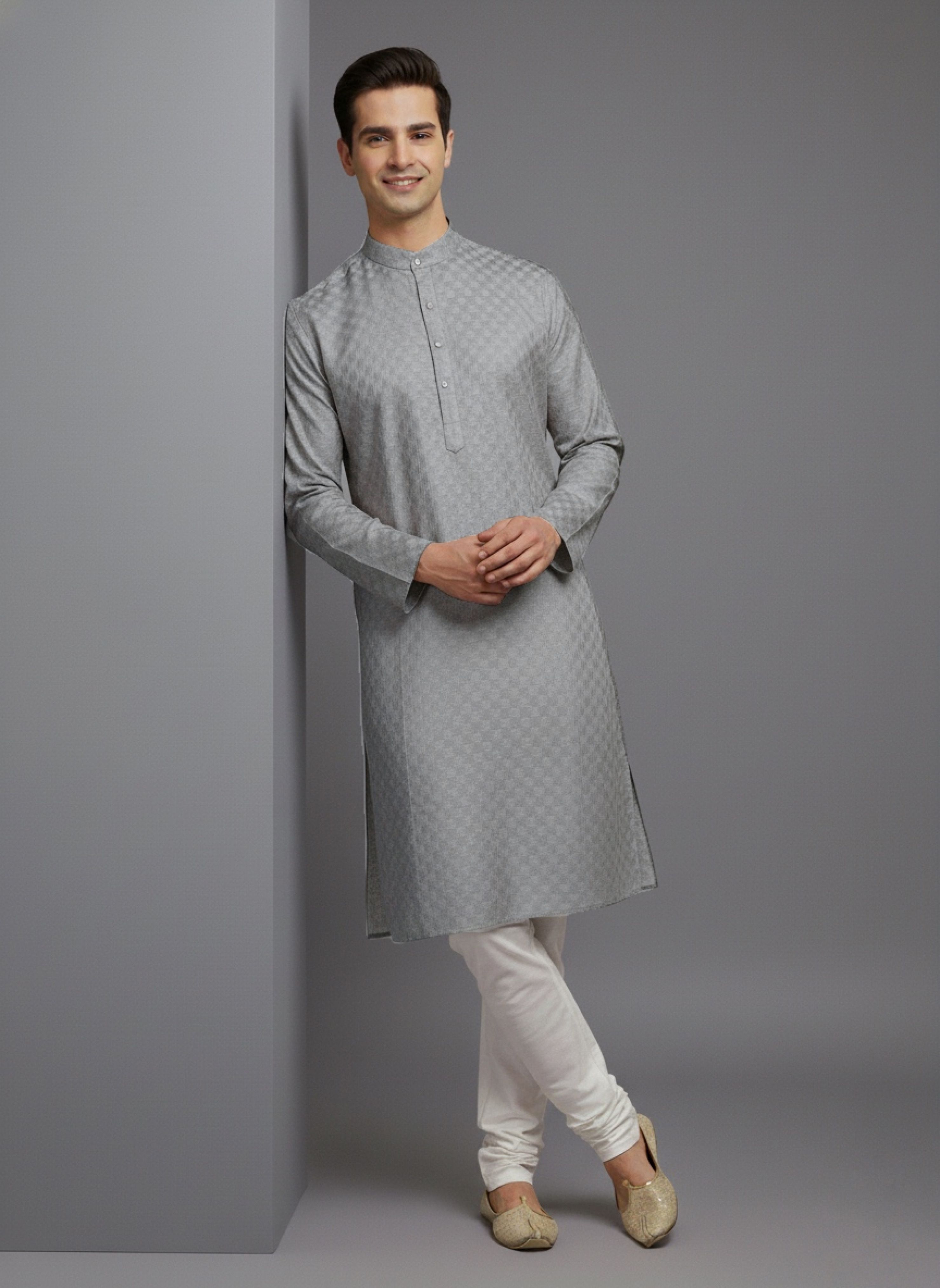 tibra collection Men Solid Cotton Blend Straight Kurta-picture-13