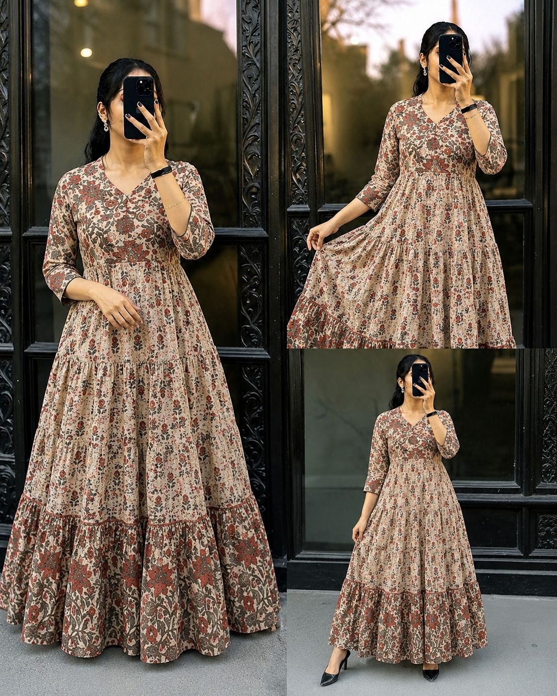 Printed Pure Cotton Anarkali Kurta for Women-image-18