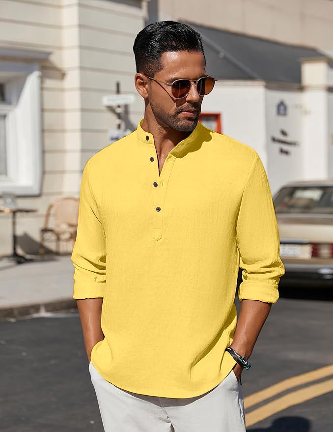 folgen Solid Cotton Blend Straight Kurta for Men-picture-20