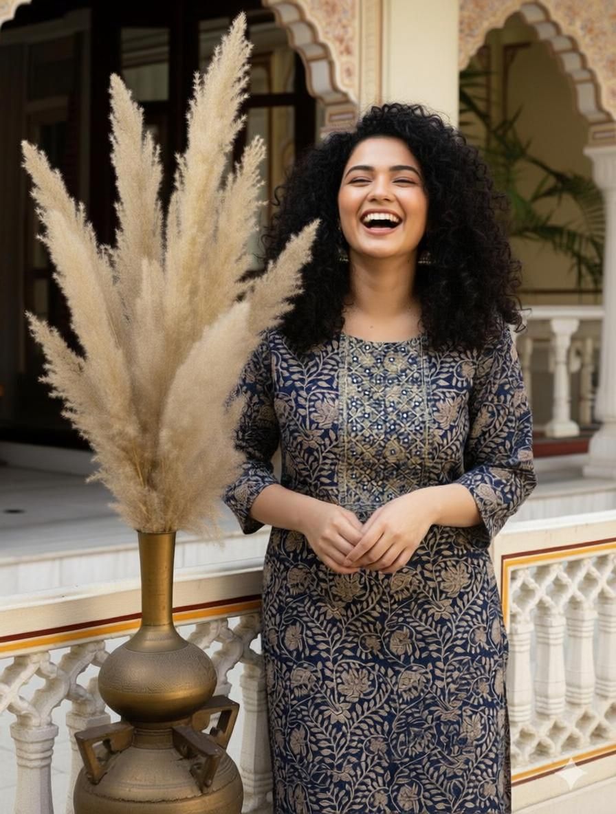 Printed Pure Cotton Straight Kurta for Women-image-48
