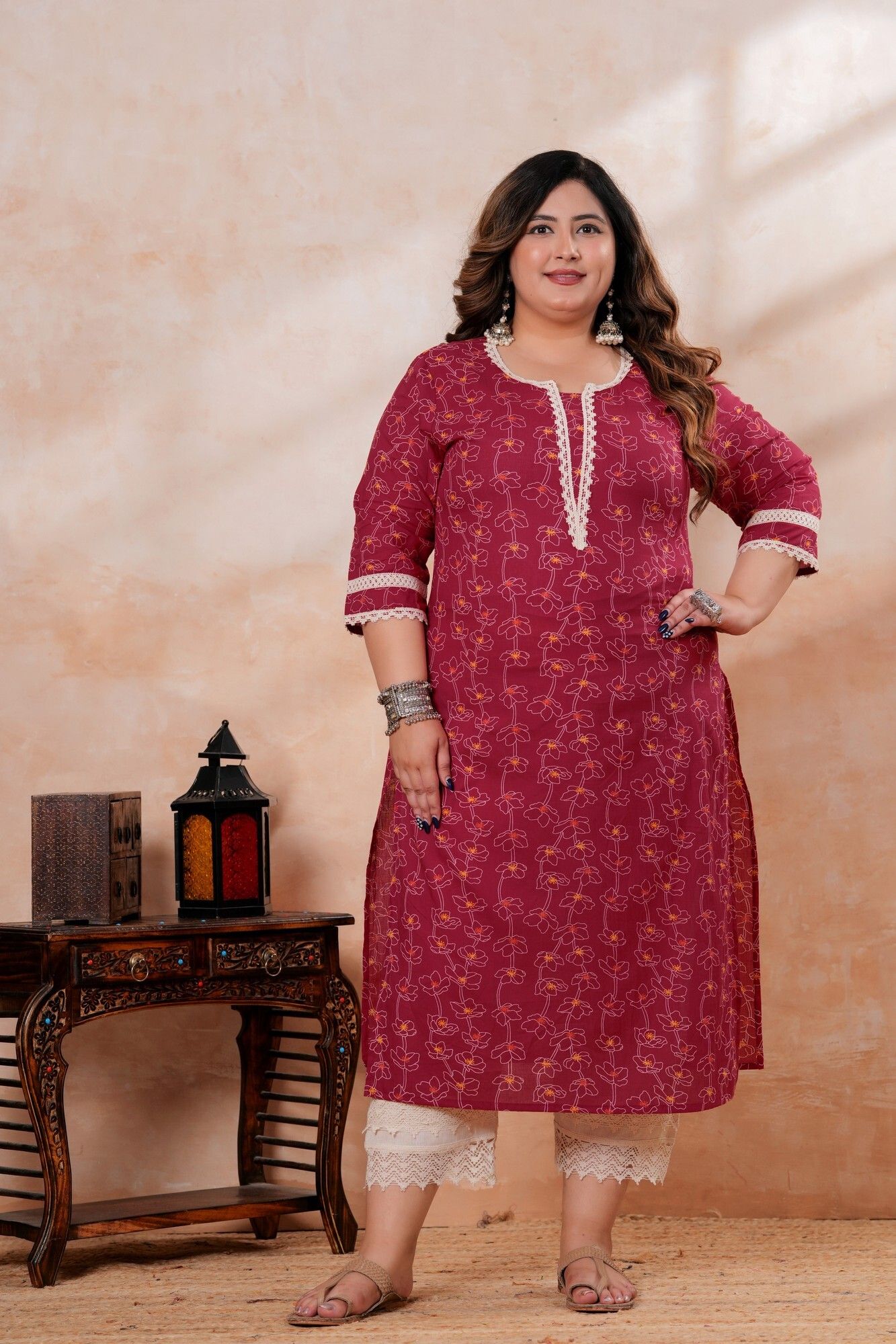 labuly Printed Pure Cotton Straight Kurta for Women-picture-1